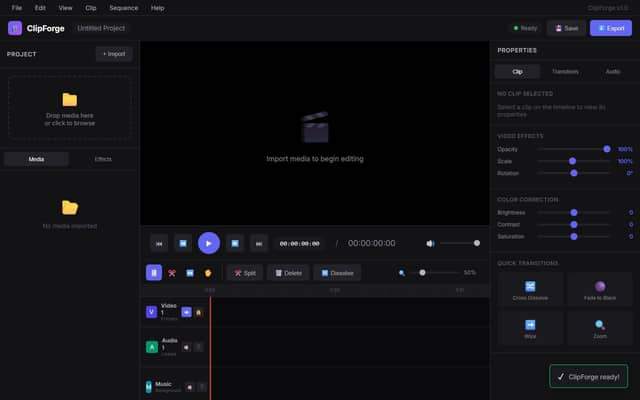 ClipForge screenshot preview