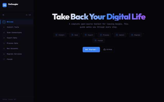 DeGoogler screenshot preview