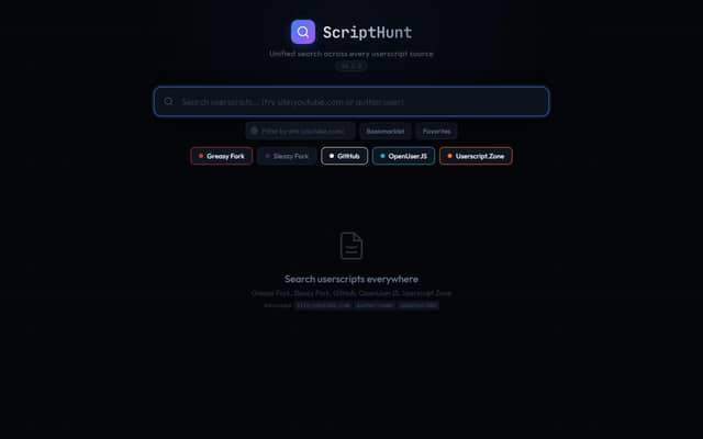 UserScriptHunt screenshot preview