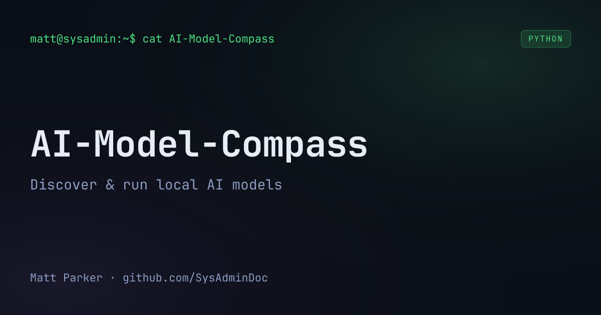 AI-Model-Compass card
