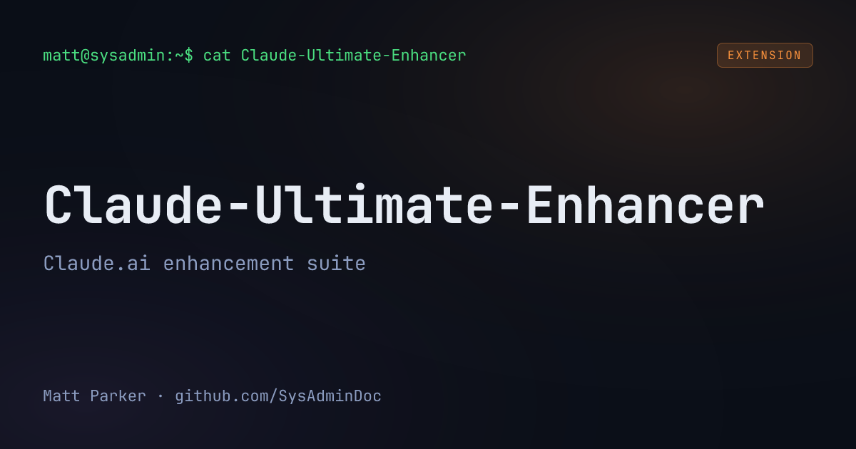 Claude-Ultimate-Enhancer card