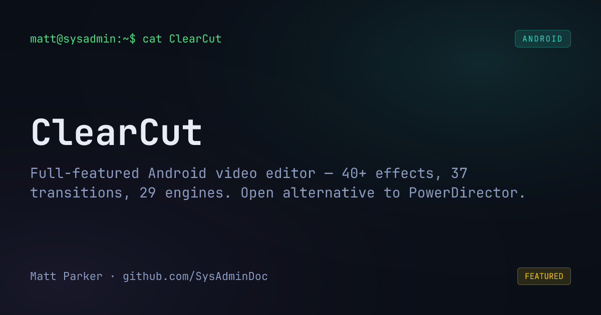 ClearCut card