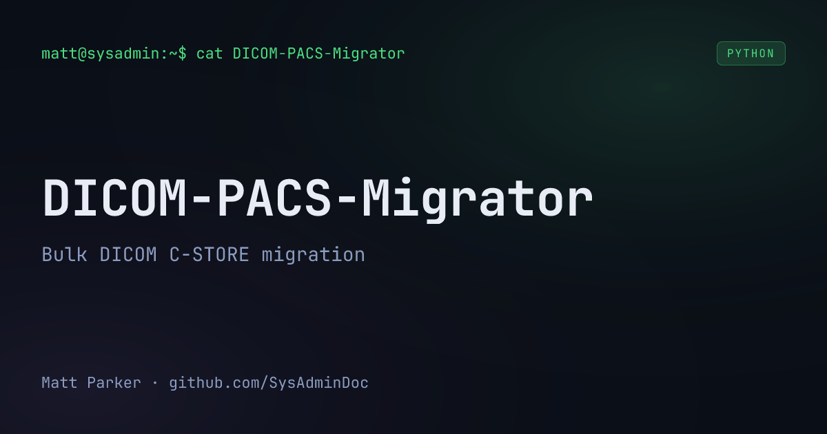 DICOM-PACS-Migrator card