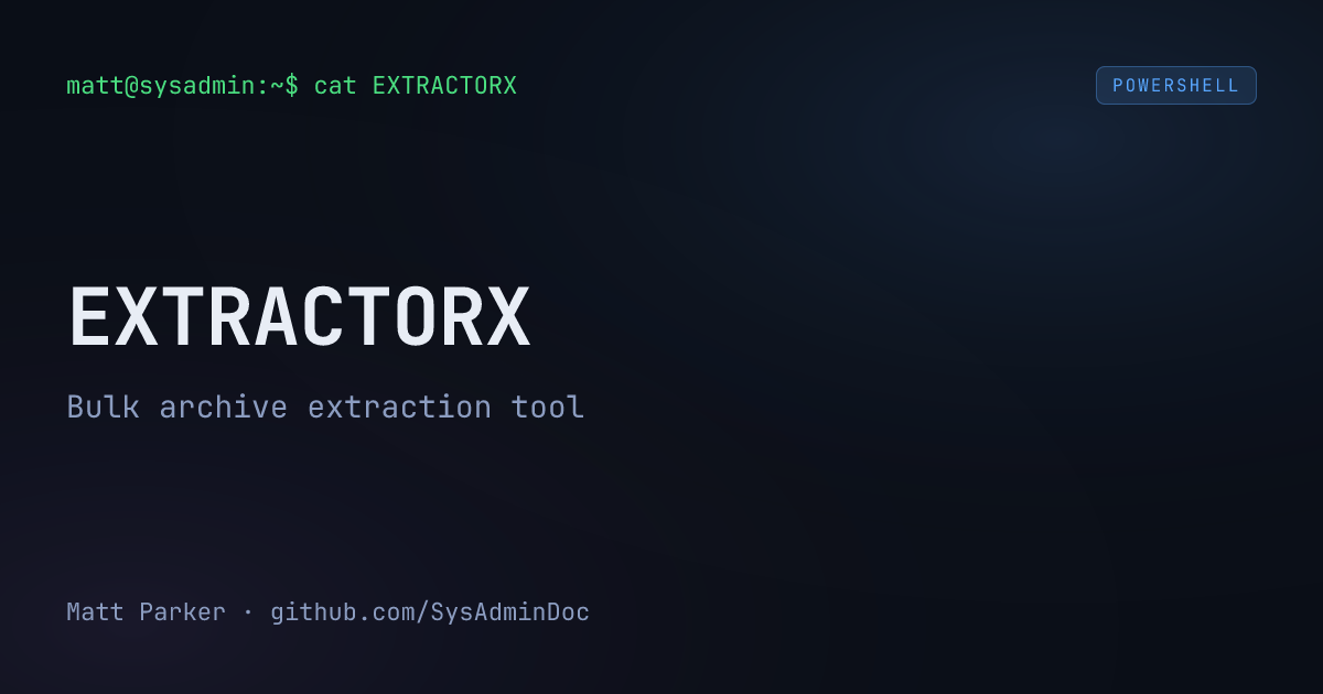 EXTRACTORX card