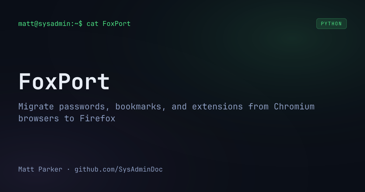 FoxPort card