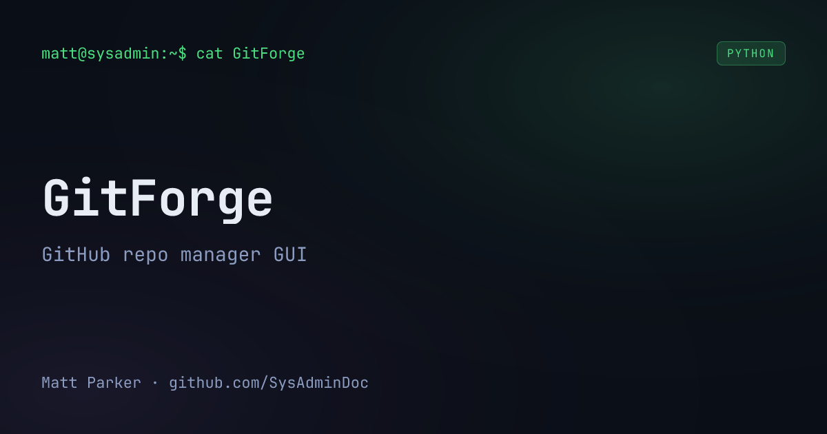 GitForge card