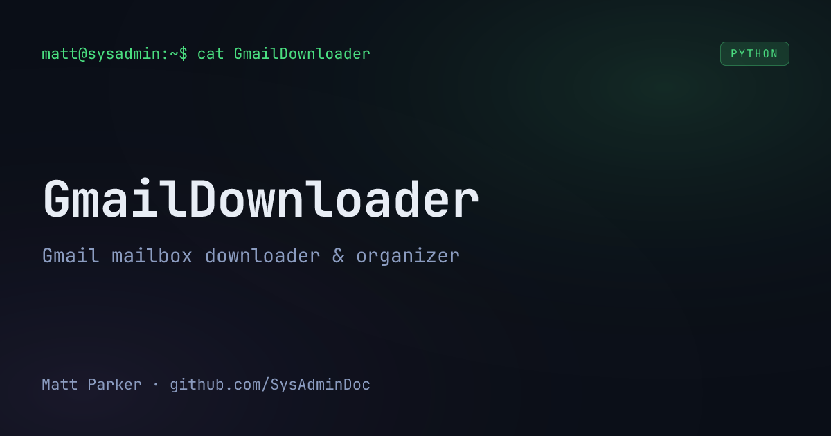 GmailDownloader card
