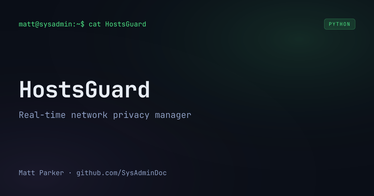 HostsGuard card