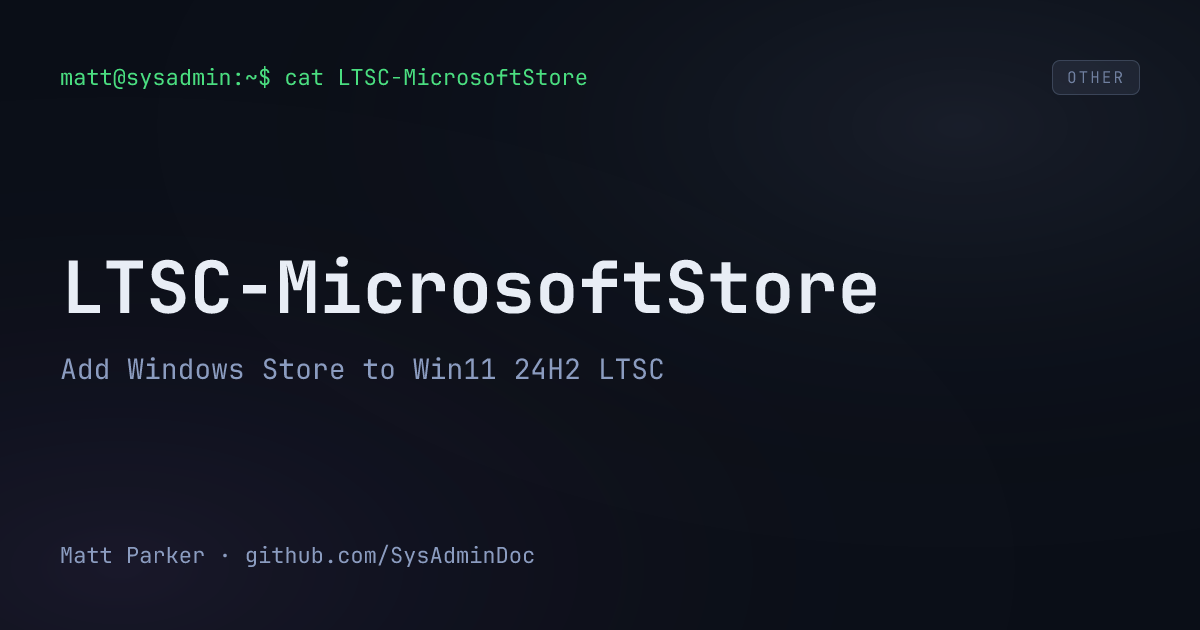LTSC-MicrosoftStore card