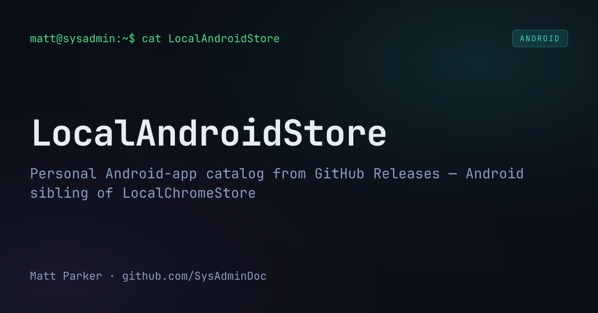 LocalAndroidStore card