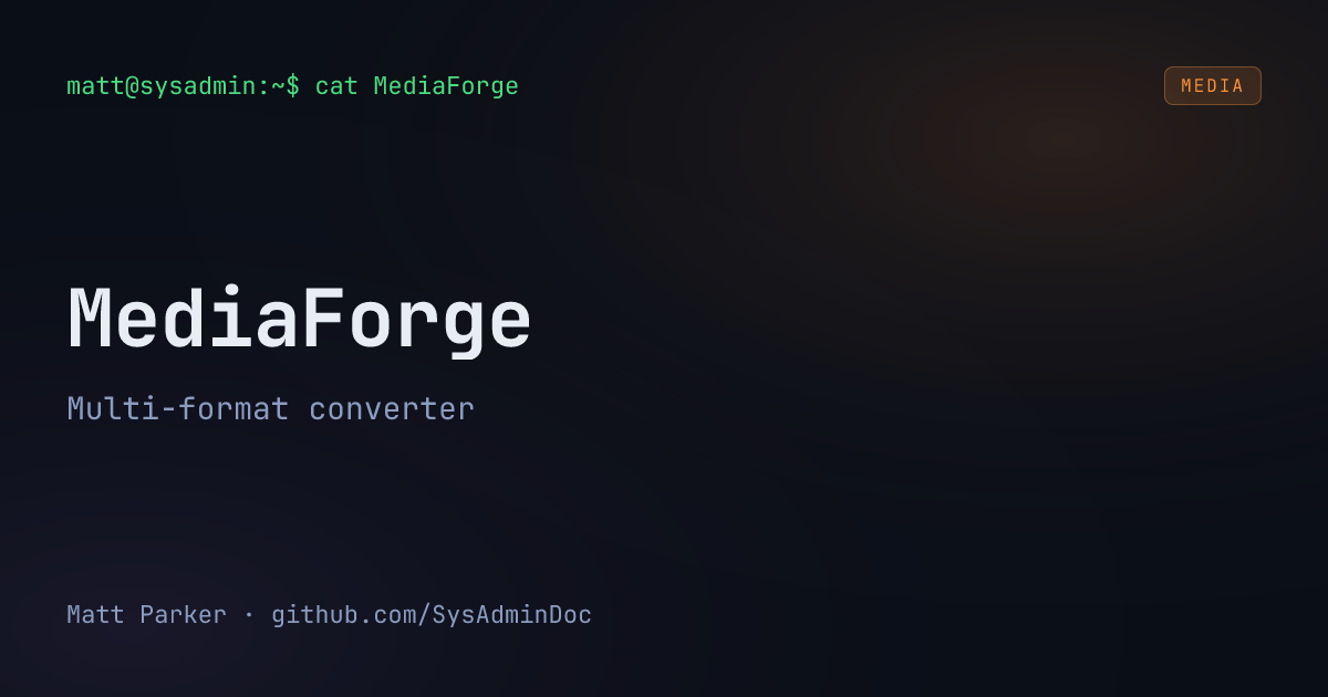 MediaForge card