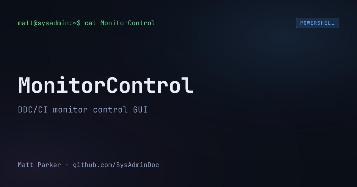 MonitorControl card