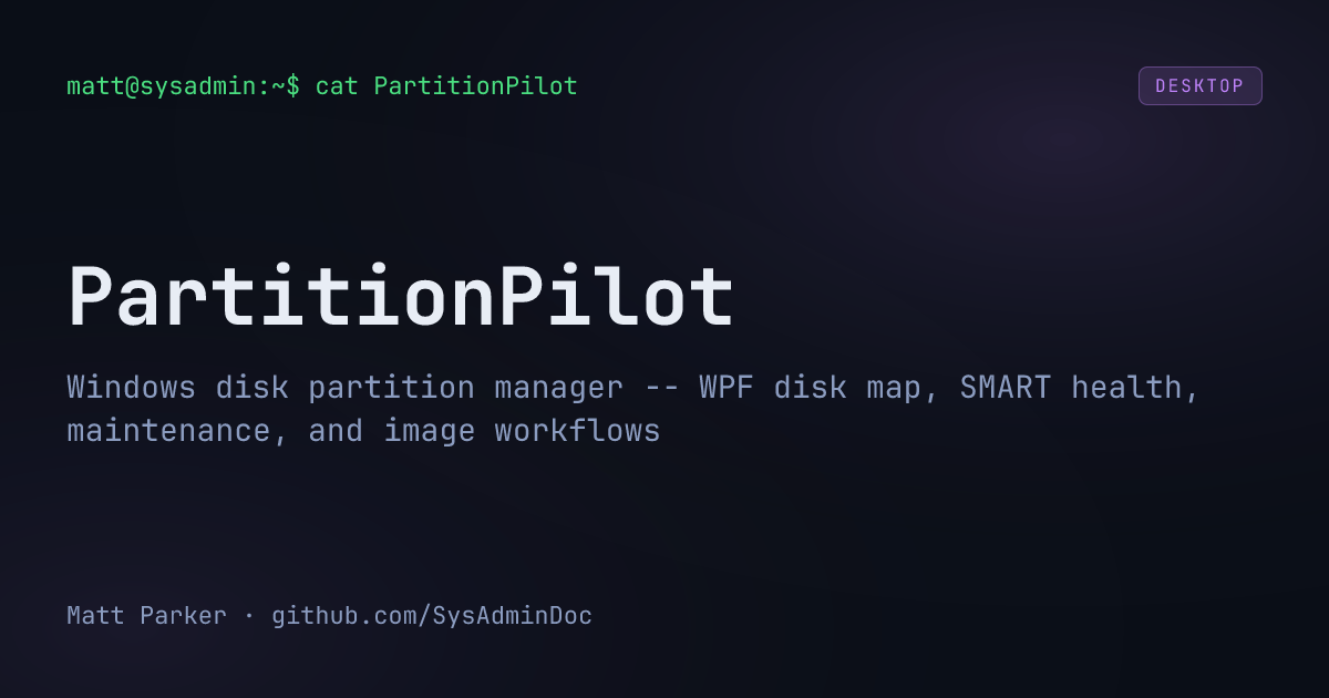 PartitionPilot card