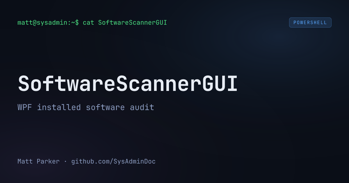 SoftwareScannerGUI card
