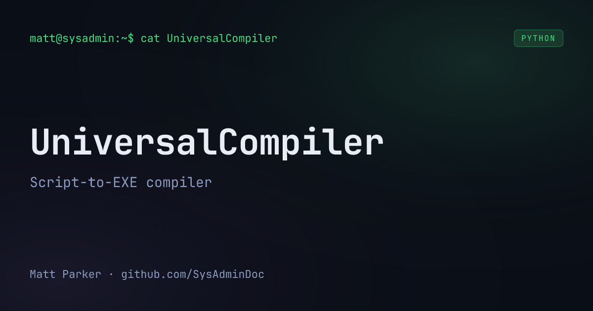 UniversalCompiler card