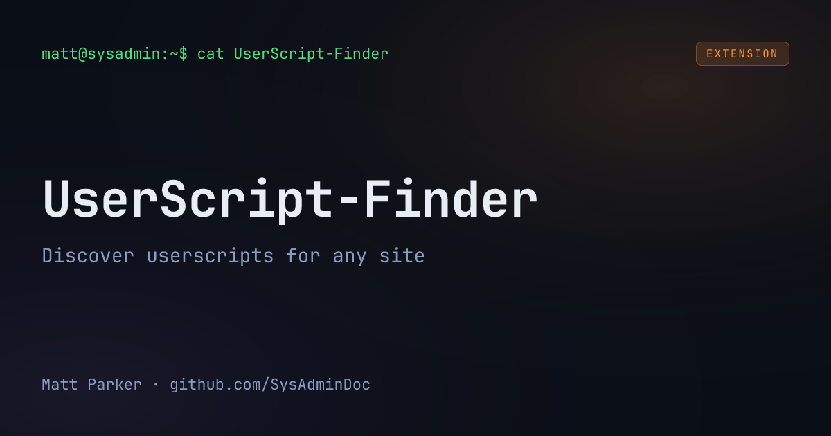 UserScript-Finder card