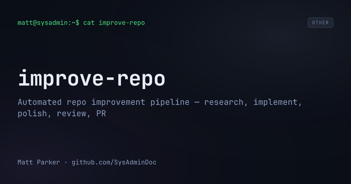 improve-repo card