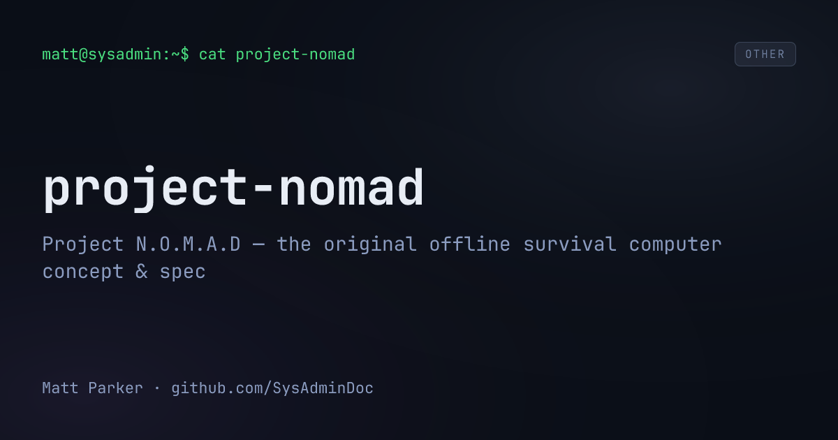 project-nomad card