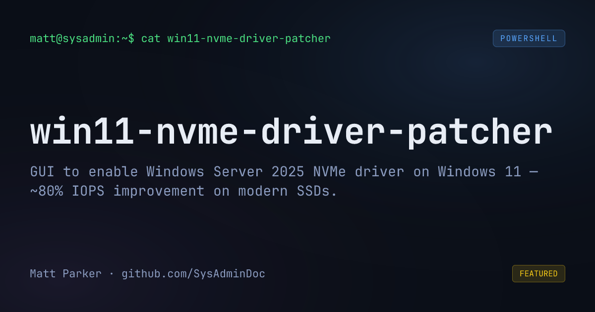 win11-nvme-driver-patcher card